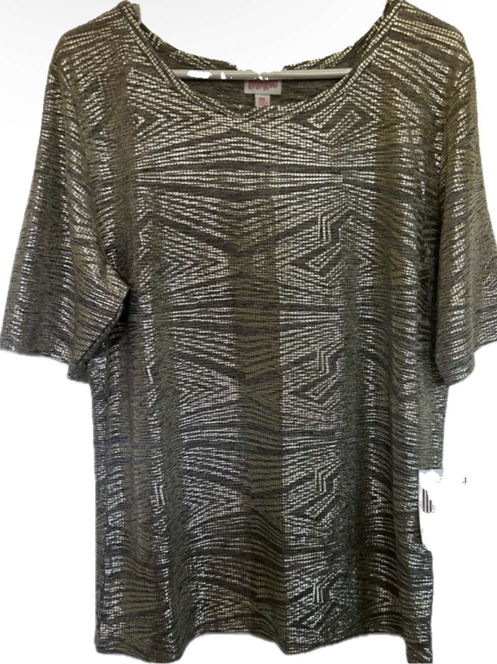 LuLaRoe Metallic “Gigi” Top